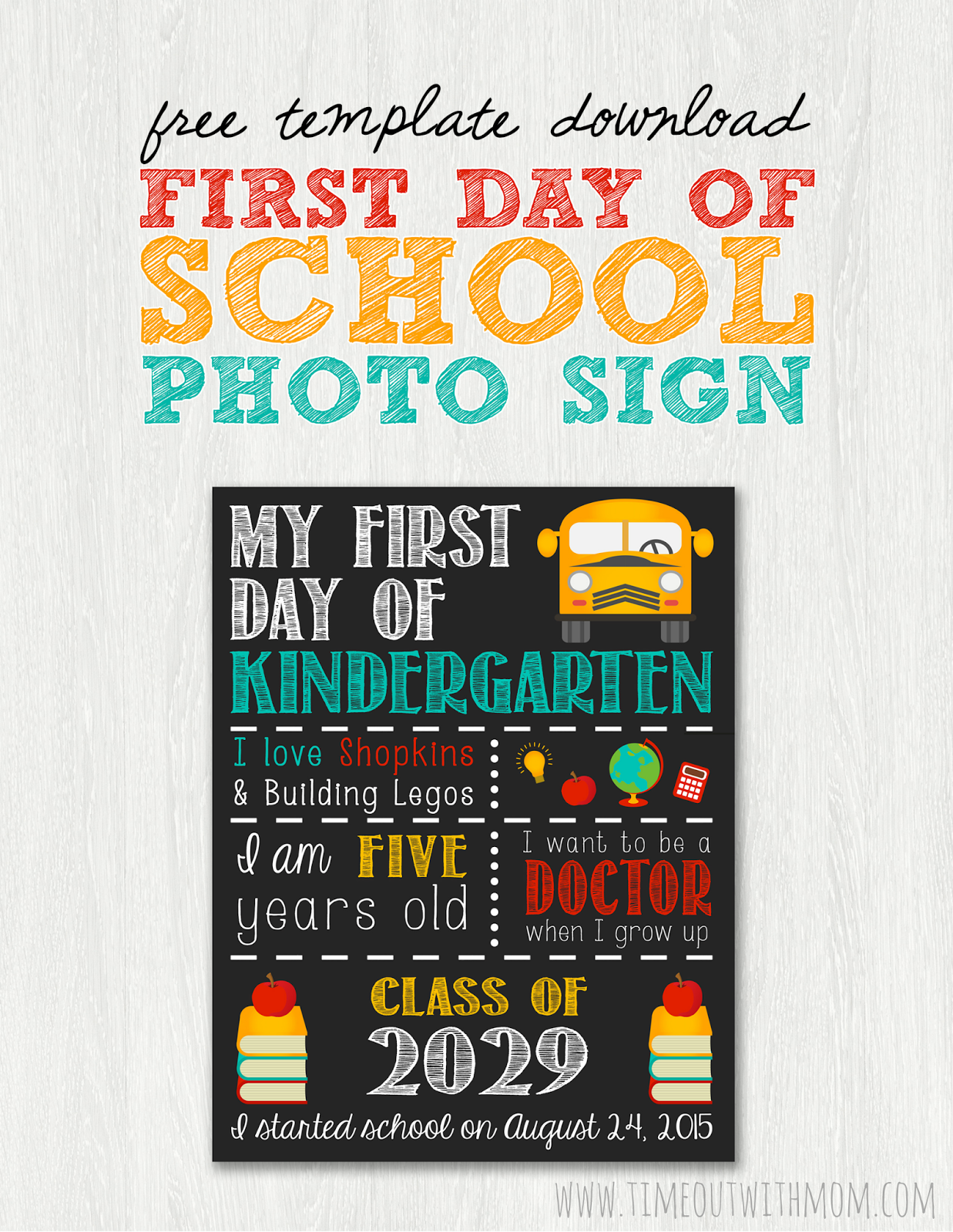 Back To School Sign Template And Tutorial Back To School Sign Template And Tutorial