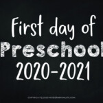 Chalkboard First Day Of School Signs Modern Mom Life