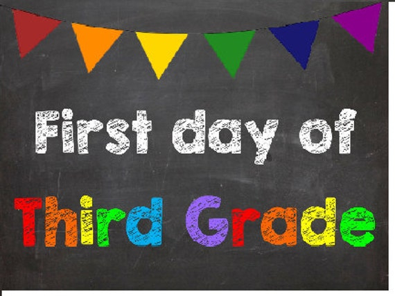 First Day Of Third Grade 3rd Grade By AbsoluteImagination