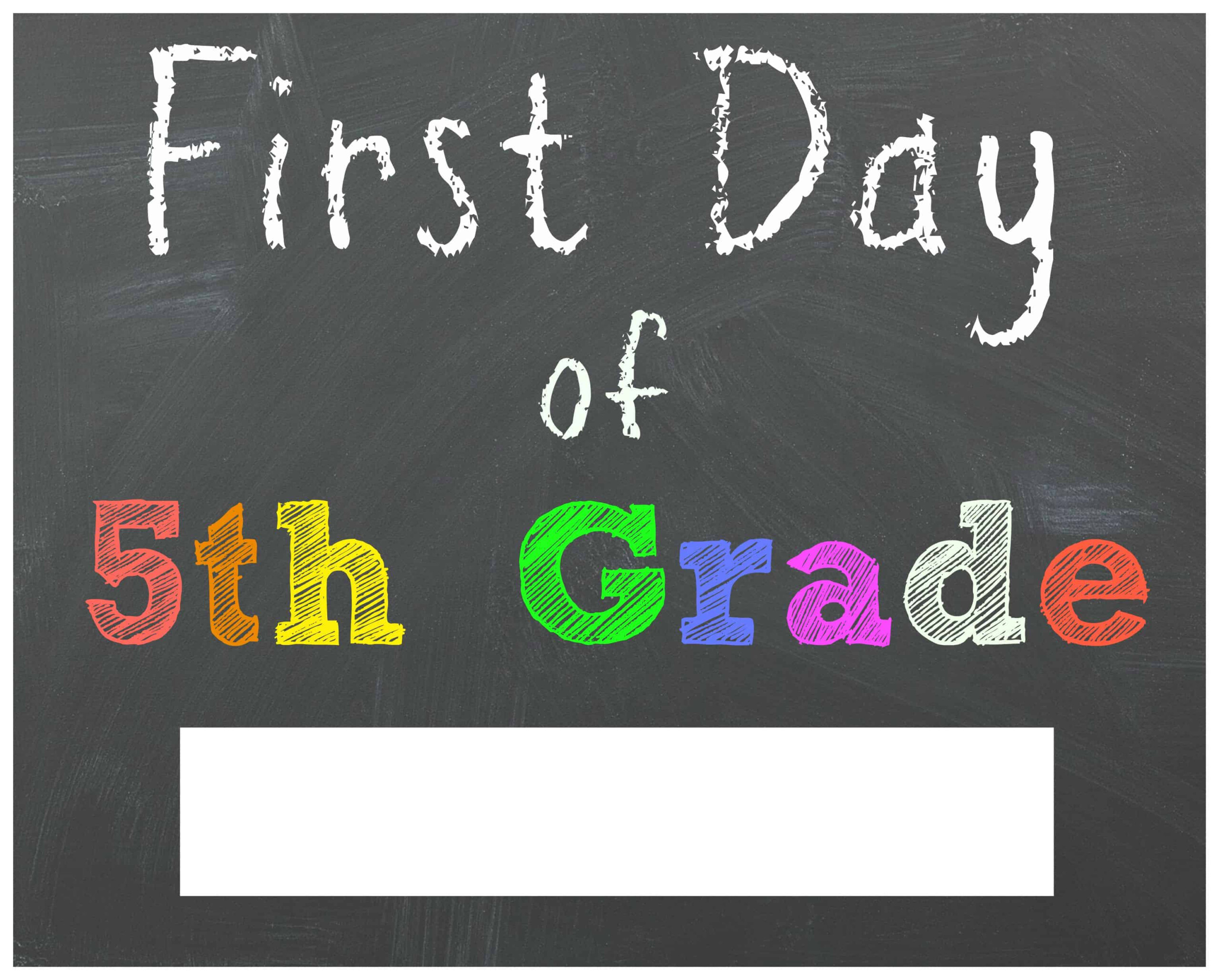 FREE Back To School Printable Chalkboard Signs For First Day Of School FREE Back To School Printable Chalkboard Signs For First Day Of School