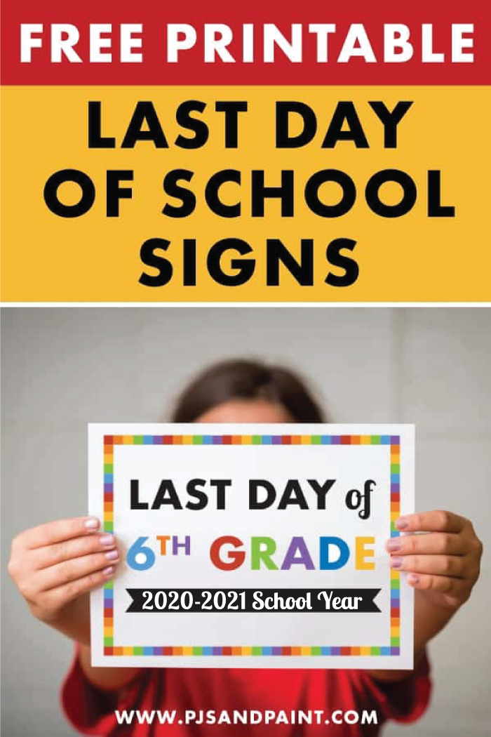 Free Printable Last Day Of School Signs Preschool 12th Grade Free Printable Last Day Of School Signs Preschool 12th Grade