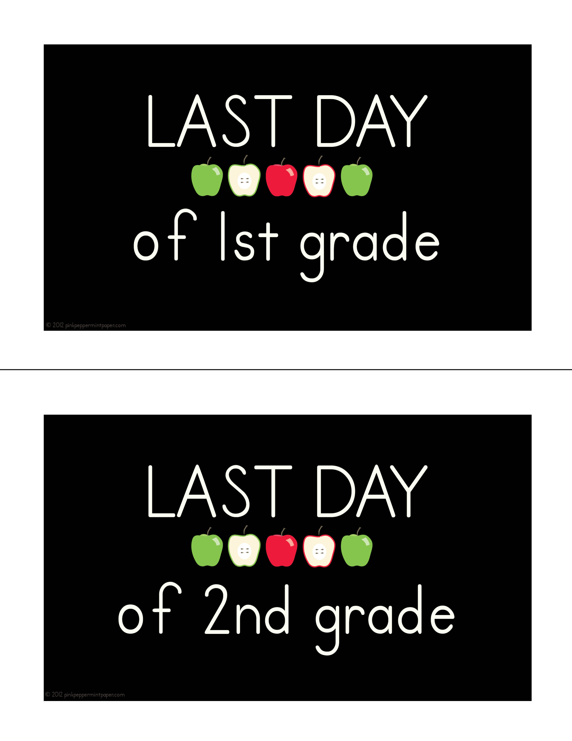 Last Day Of School Printable Photo Signs Pink Peppermint The Blog Last Day Of School Printable Photo Signs Pink Peppermint The Blog