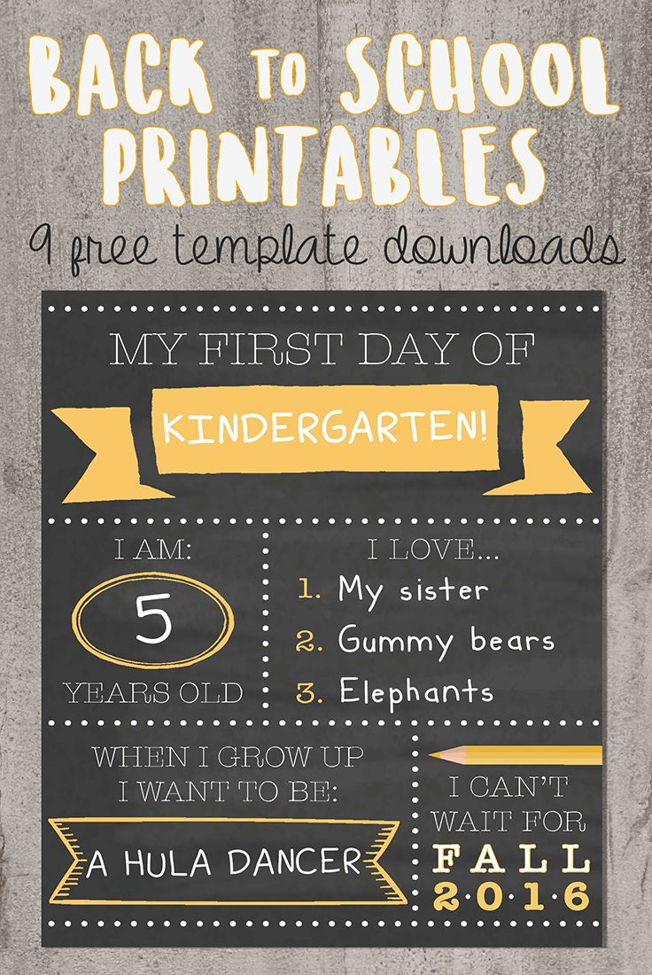 Want To Be That Instagram Mom Try Our Printable Back to school Signs 