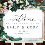 Wedding Welcome Sign Template Wedding Welcome Sign Printable Wedding