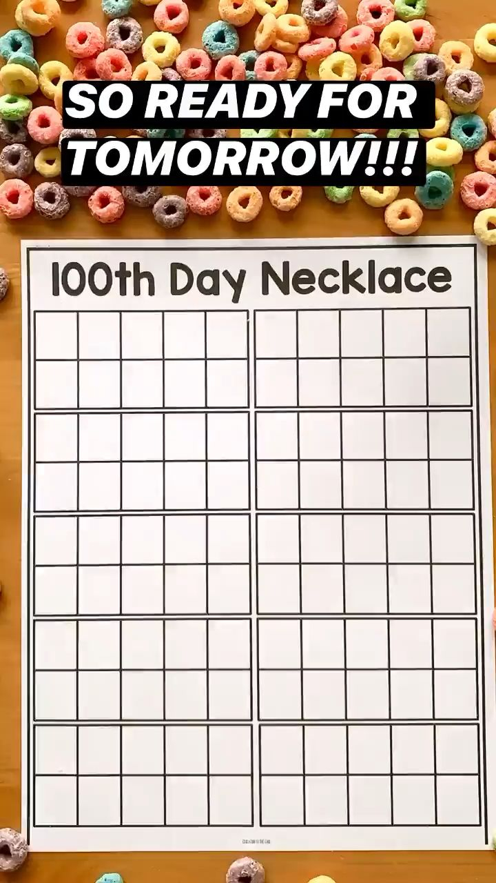 100th Day Of School Activities Kindergarten And First Grade 120 