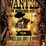 14 Western Wanted Poster Free Printable Word Pdf Psd Vector Template