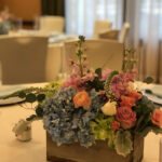 Centerpieces Rustic Floral Arrangements Wooden Planter Centerpiece