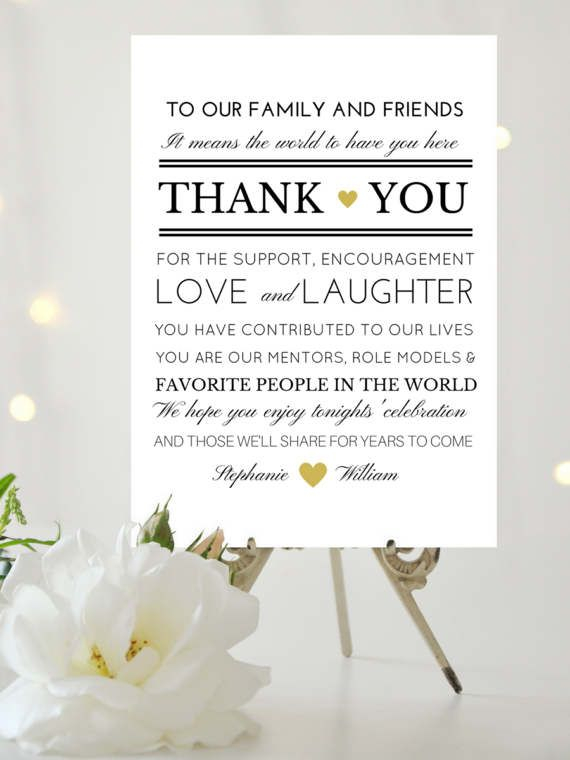 Editable Thank You Wedding Sign Template Printable Wedding Sign Thank 