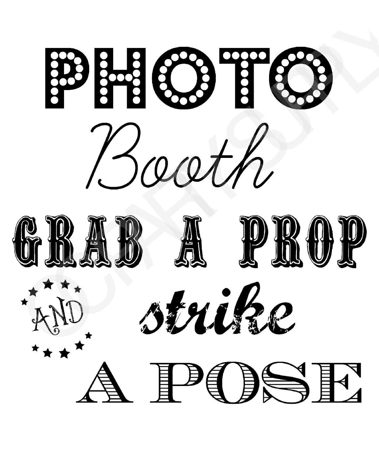 FREE Photo Booth Sign Printable Photo Booth Props Free Photo Booth FREE Photo Booth Sign Printable Photo Booth Props Free Photo Booth
