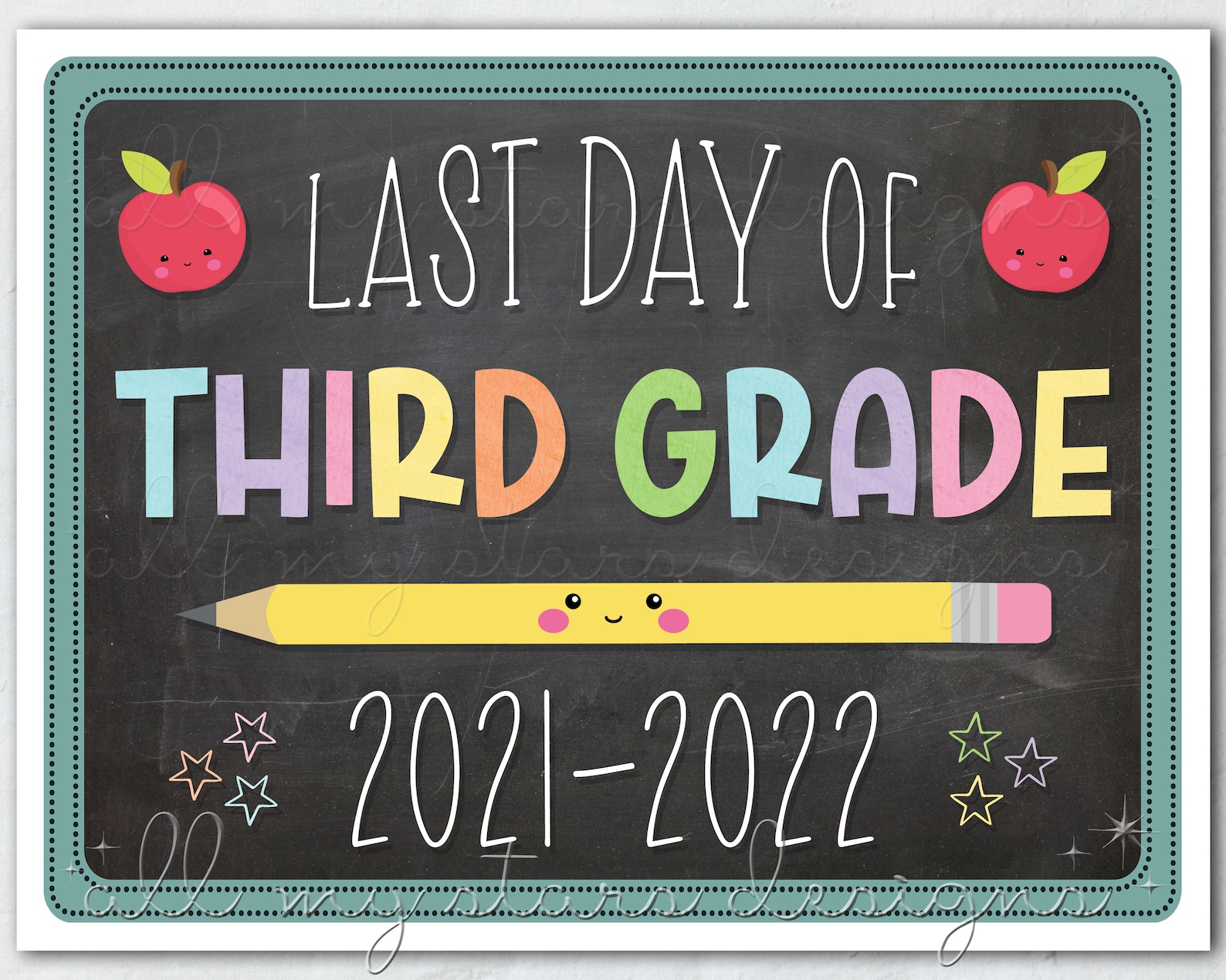 PRINTABLE Last Day Of Third Grade 2021 2022 Photo Sign Etsy PRINTABLE Last Day Of Third Grade 2021 2022 Photo Sign Etsy