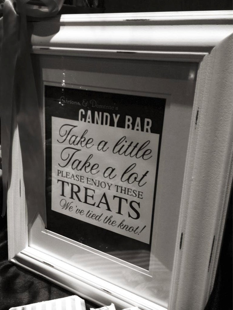 Wedding Candy Bar Sign Etsy Wedding Candy Bar Sign Etsy