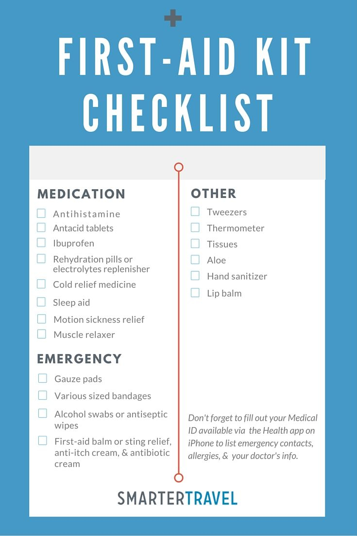 What Do I Need In My Travel First Aid Kit First Aid Kit Checklist What Do I Need In My Travel First Aid Kit First Aid Kit Checklist