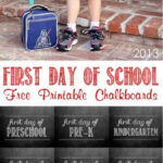 A Happy Frugal Life Free Printable 1st Day Of School Signs