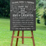 Chalkboard Wedding Sign Printable Wedding Sign Thank You Wedding Sign