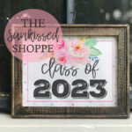 Class Of 2023 Printable First Day Of School Sign Flowers Etsy