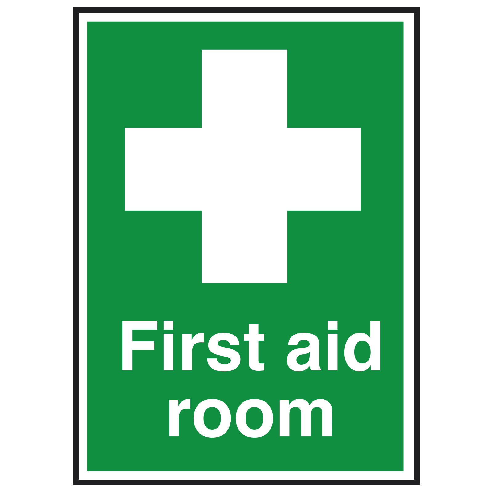 First Aid Room With Symbol Sign