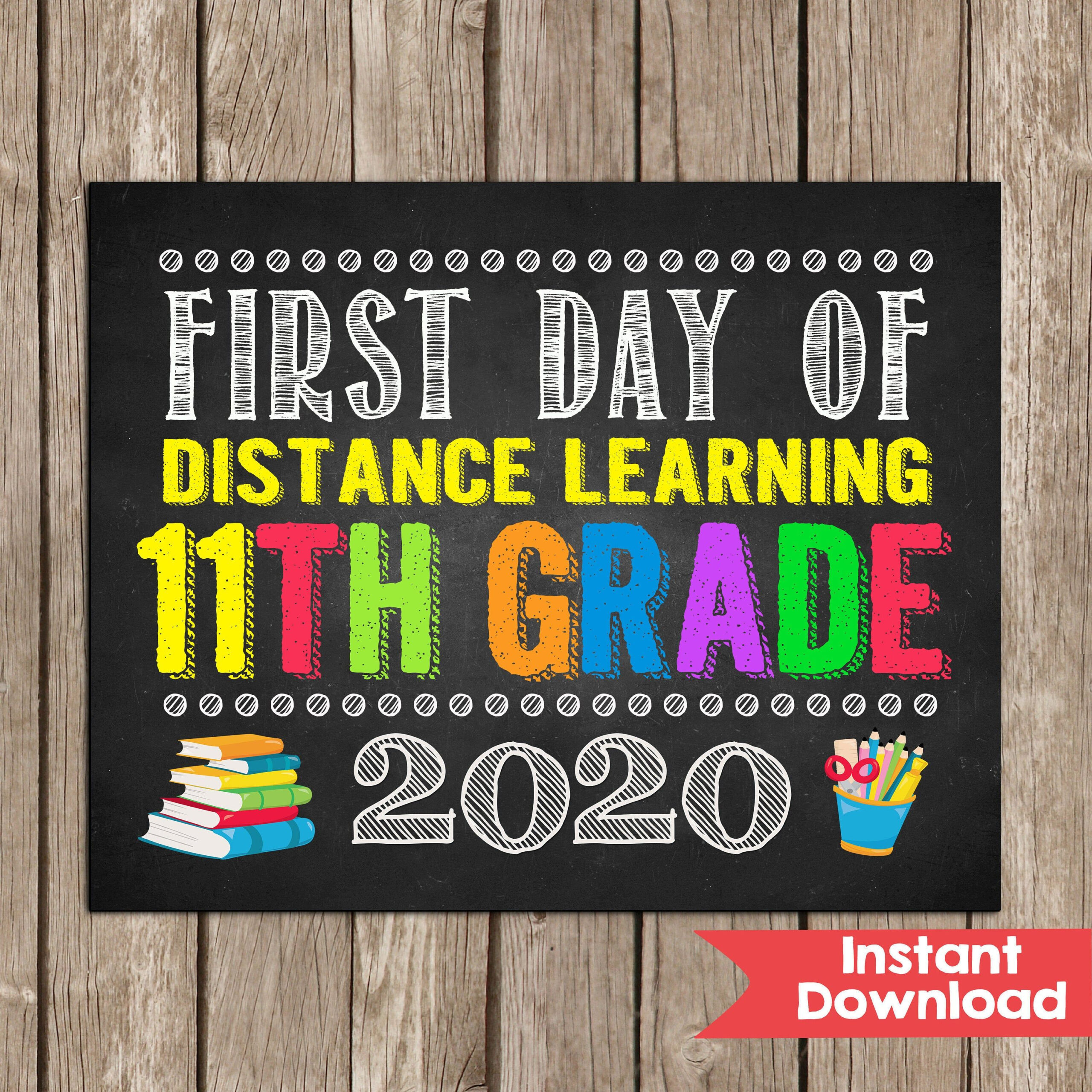 First Day Of 11th Grade Distance Learning Sign JUNIOR Etsy In 2020 First Day Of 11th Grade Distance Learning Sign JUNIOR Etsy In 2020
