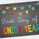 First Day Of Junior Year Sign First Day Of By PeachyNotions
