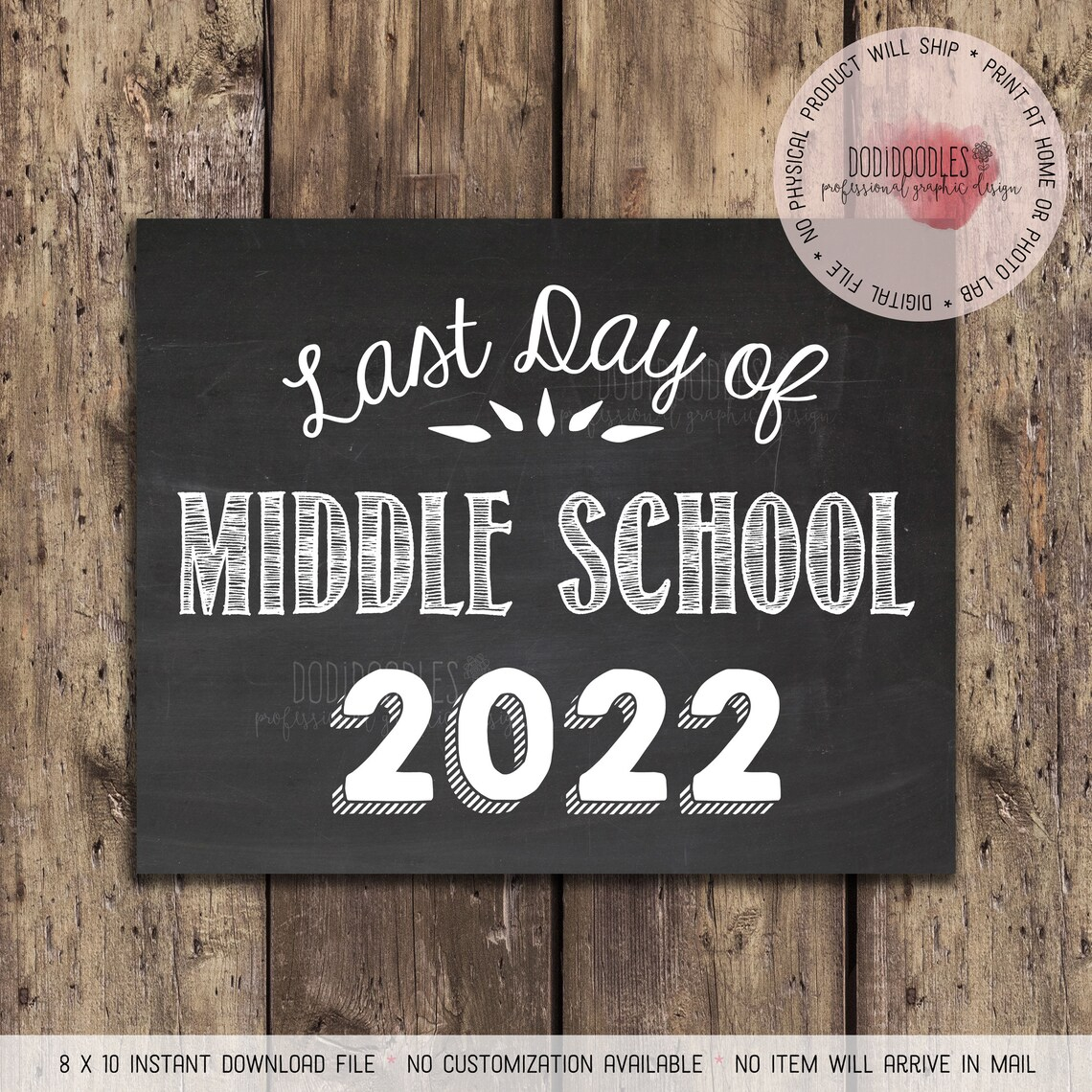Last Day Of Middle School 2022 Printable Sign School Photo Etsy Last Day Of Middle School 2022 Printable Sign School Photo Etsy