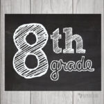 8TH GRADE Chalkboard Sign