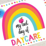 Daycare Last Day Sign Print Daycare Sign Daycare Printable Instant
