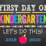 First Day Of Kindergarten Sign First Day Of Kindergarten Sign Etsy