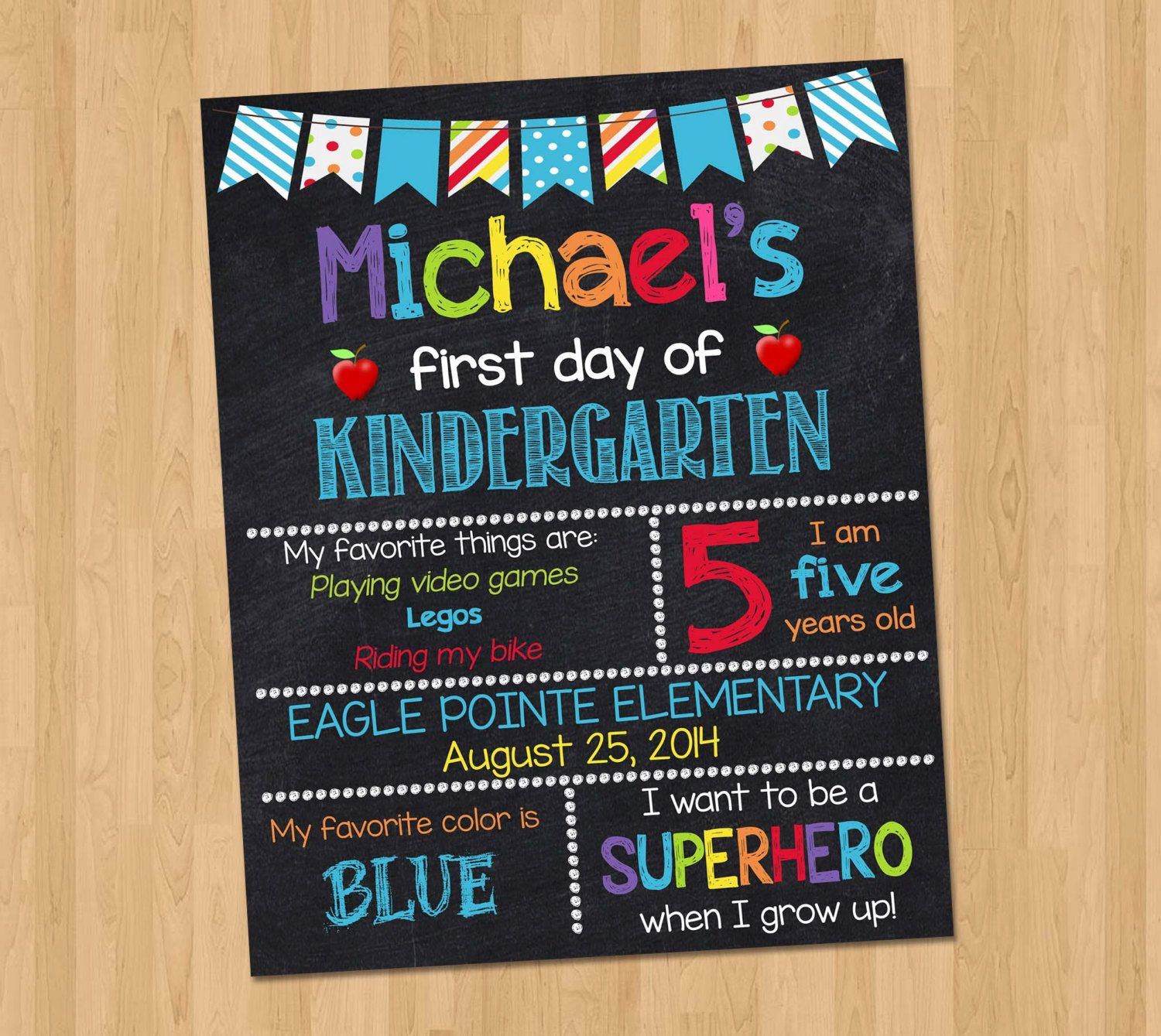 First Day Of School Chalkboard Sign First By KidsPartyPrintables 8 00 First Day Of School Chalkboard Sign First By KidsPartyPrintables 8 00