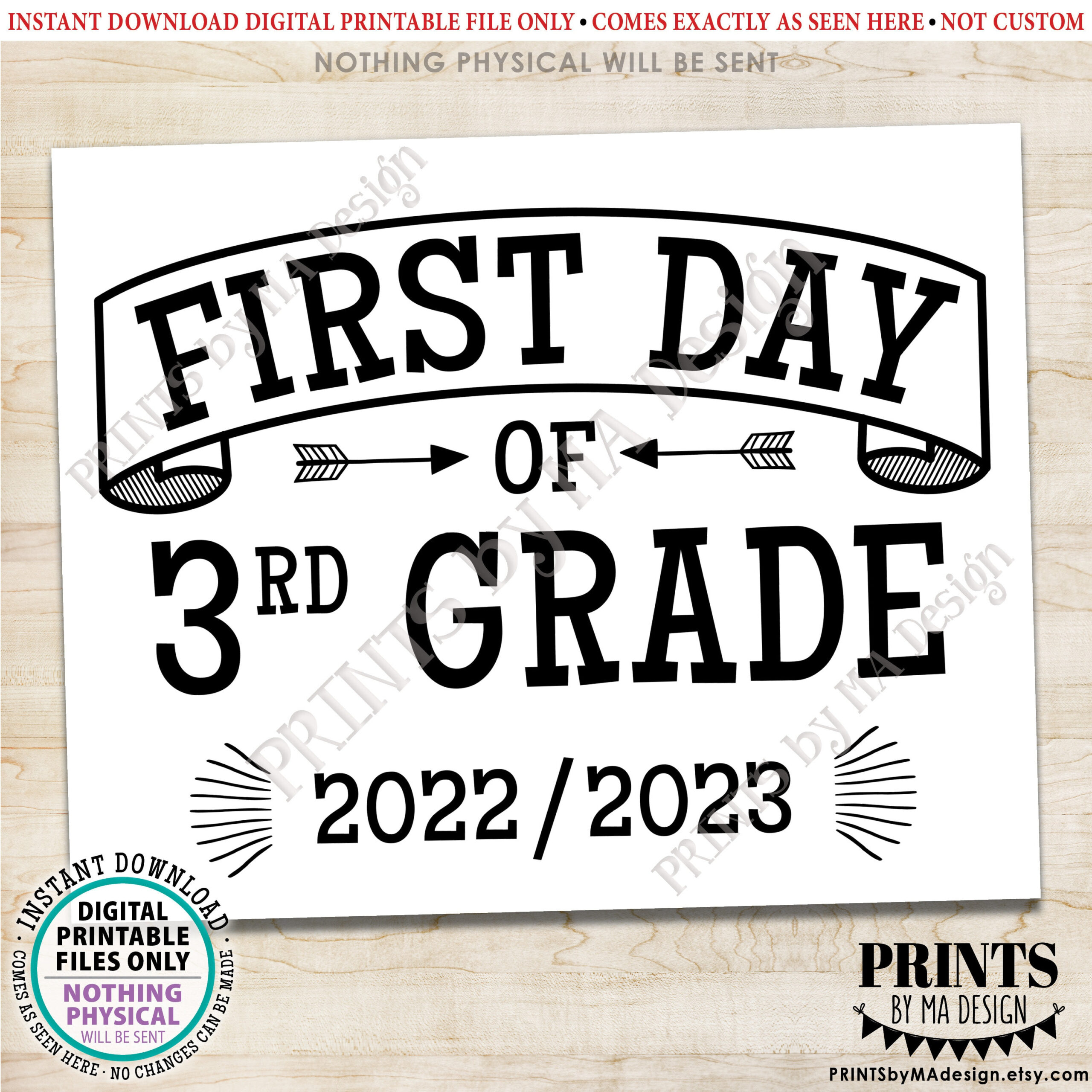 First Day Of School Sign Third Grader Starting 3rd Grade 2022 2023 First Day Of School Sign Third Grader Starting 3rd Grade 2022 2023