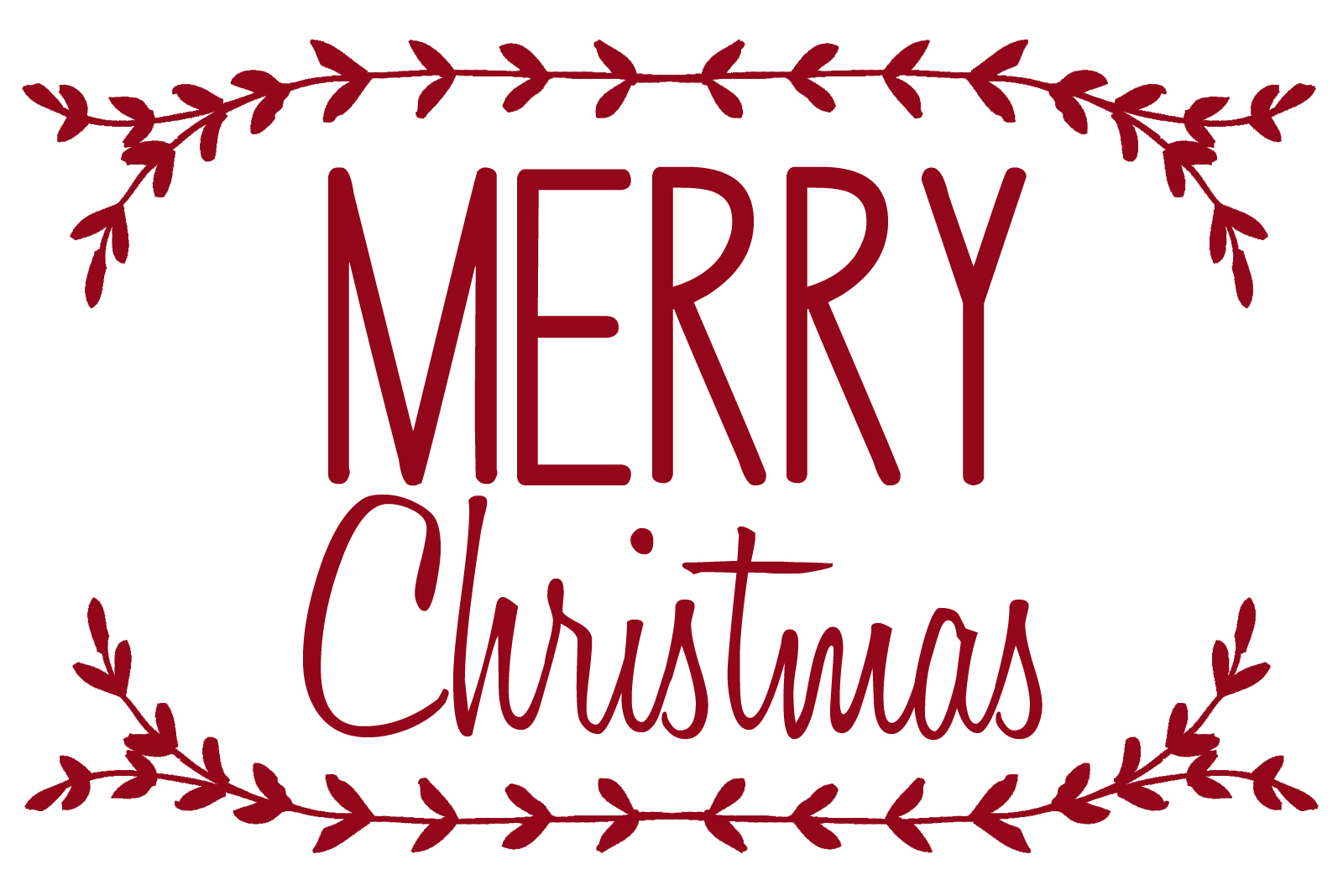 Free Merry Christmas Printable Free Merry Christmas Printable
