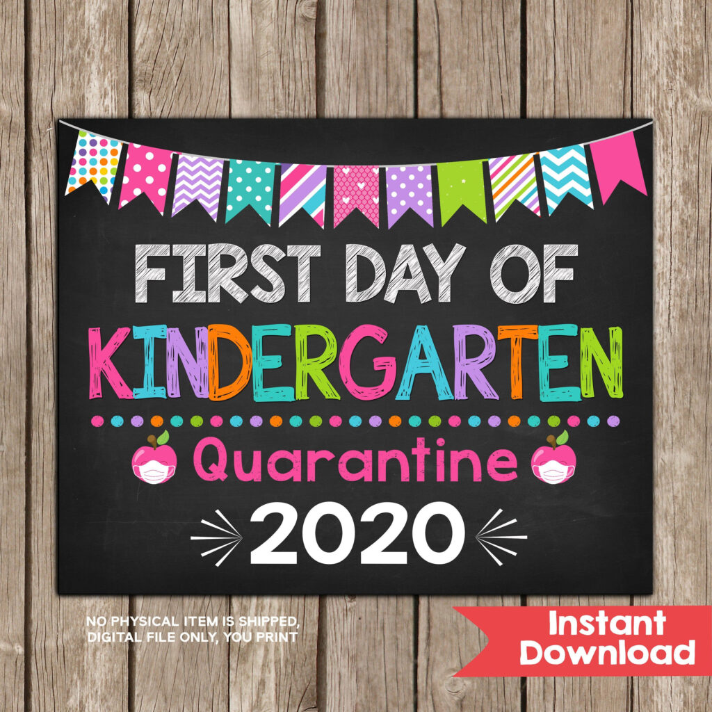 Pin On Back To School Sign First Day Of School