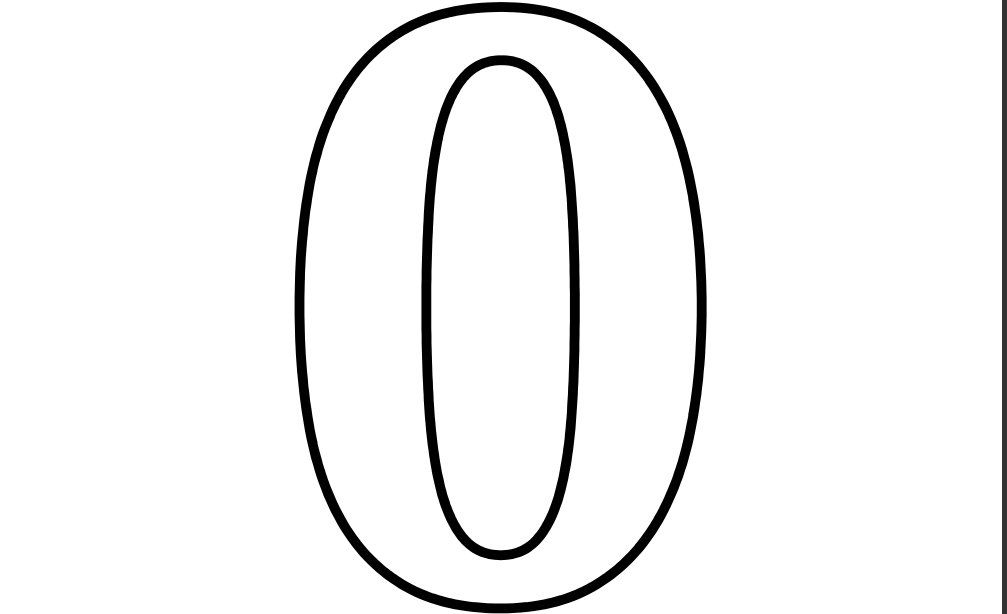 Printable Number 0 Coloring Pages Printable Numbers Coloring Pages 